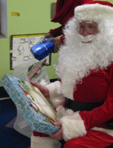 Santa with presents